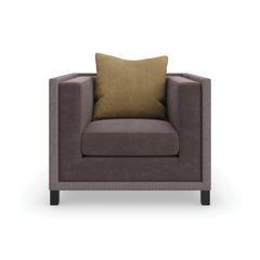 Caracole Tuxedo Accent Chair – alternate view – Lusso Furniture Miami
