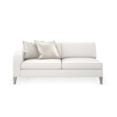 Caracole Victoria Left Facing Loveseat – front view – Lusso Furniture Miami
