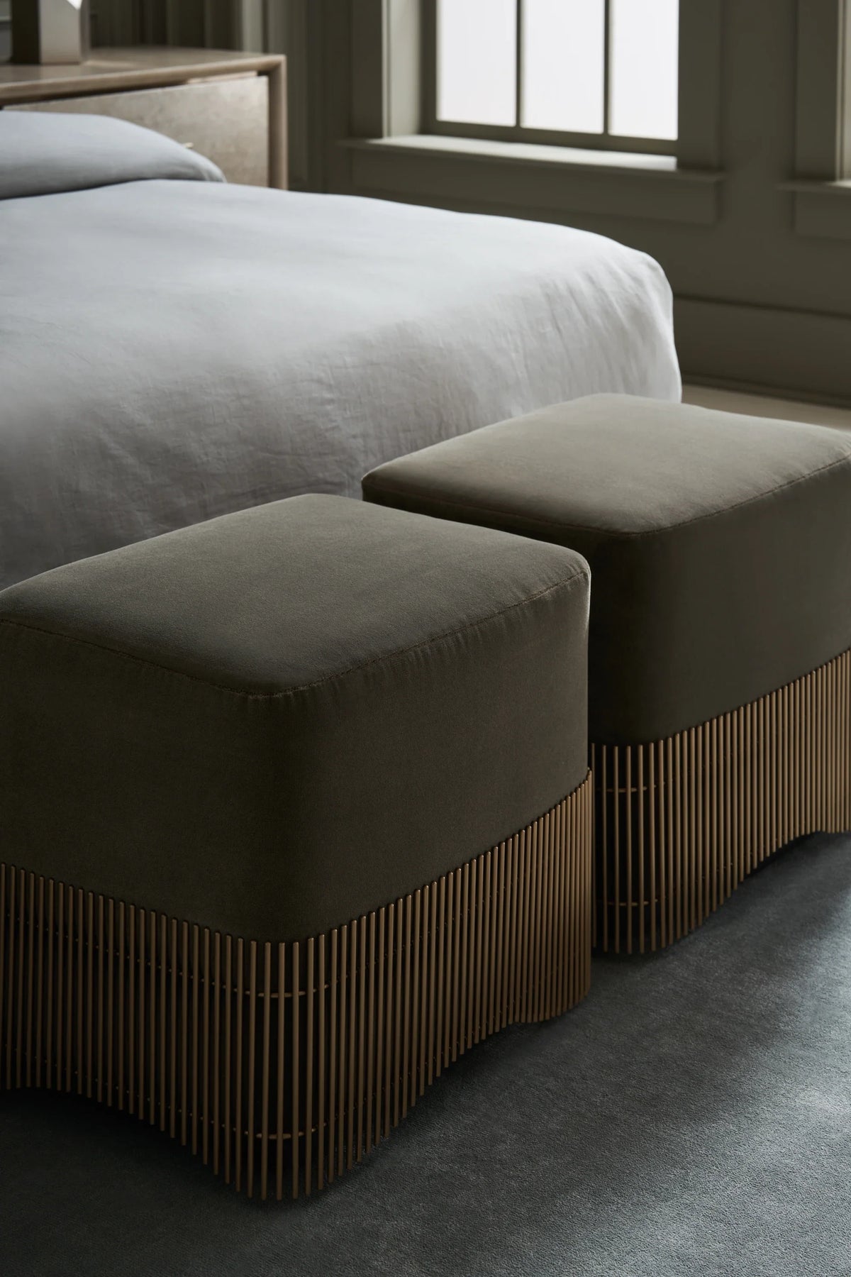 Caracole Petit Four Ottoman – alternate view – Lusso Furniture Miami