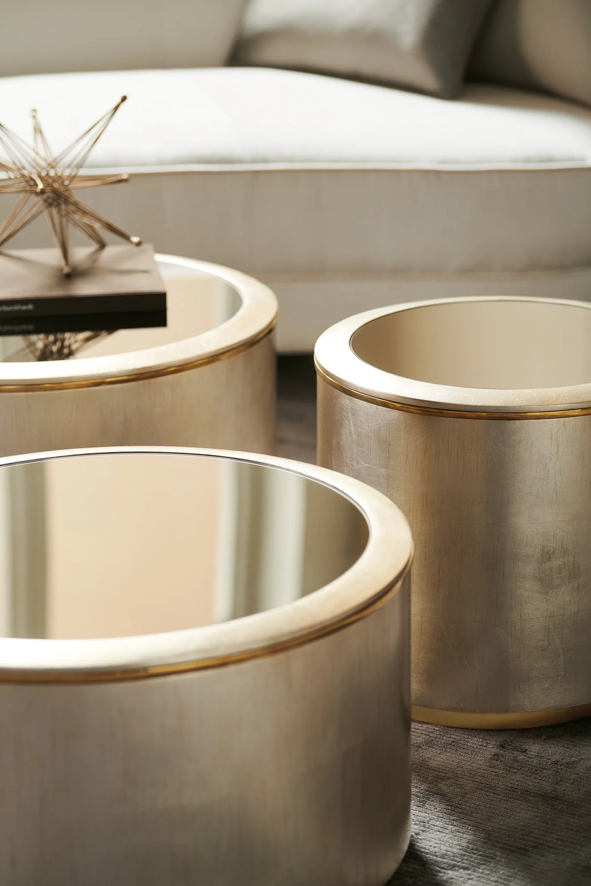 Caracole All Around Cocktail Table – angle view – Lusso Furniture Miami