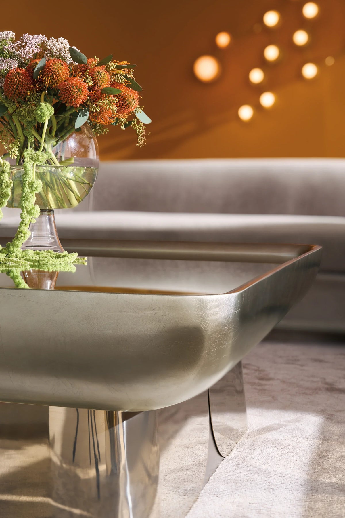 Caracole Zenith Cocktail Table – side view – Lusso Furniture Miami
