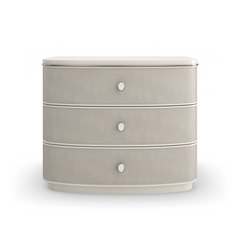 Caracole Soft Embrace Nightstand – front view – Lusso Furniture Miami