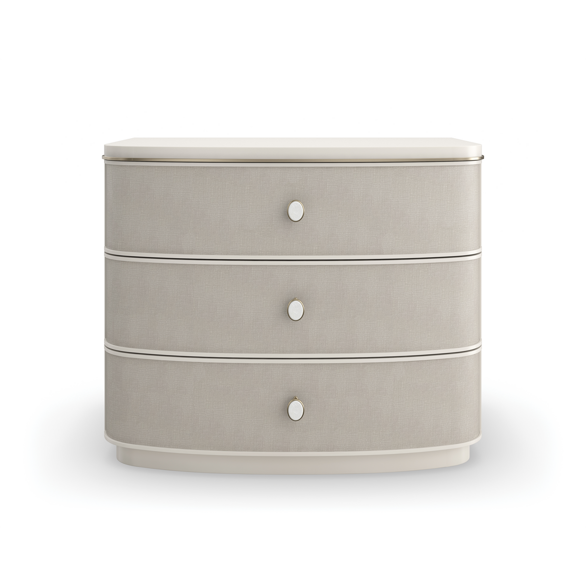 Caracole Soft Embrace Nightstand – front view – Lusso Furniture Miami