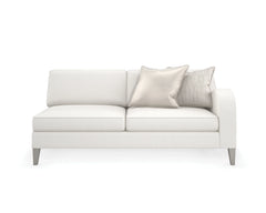 Caracole Victoria Right Facing Loveseat – angle view – Lusso Furniture Miami