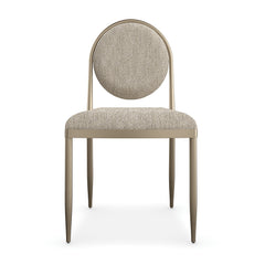 Caracole Capri Dining Chair – front view – Lusso Furniture Miami