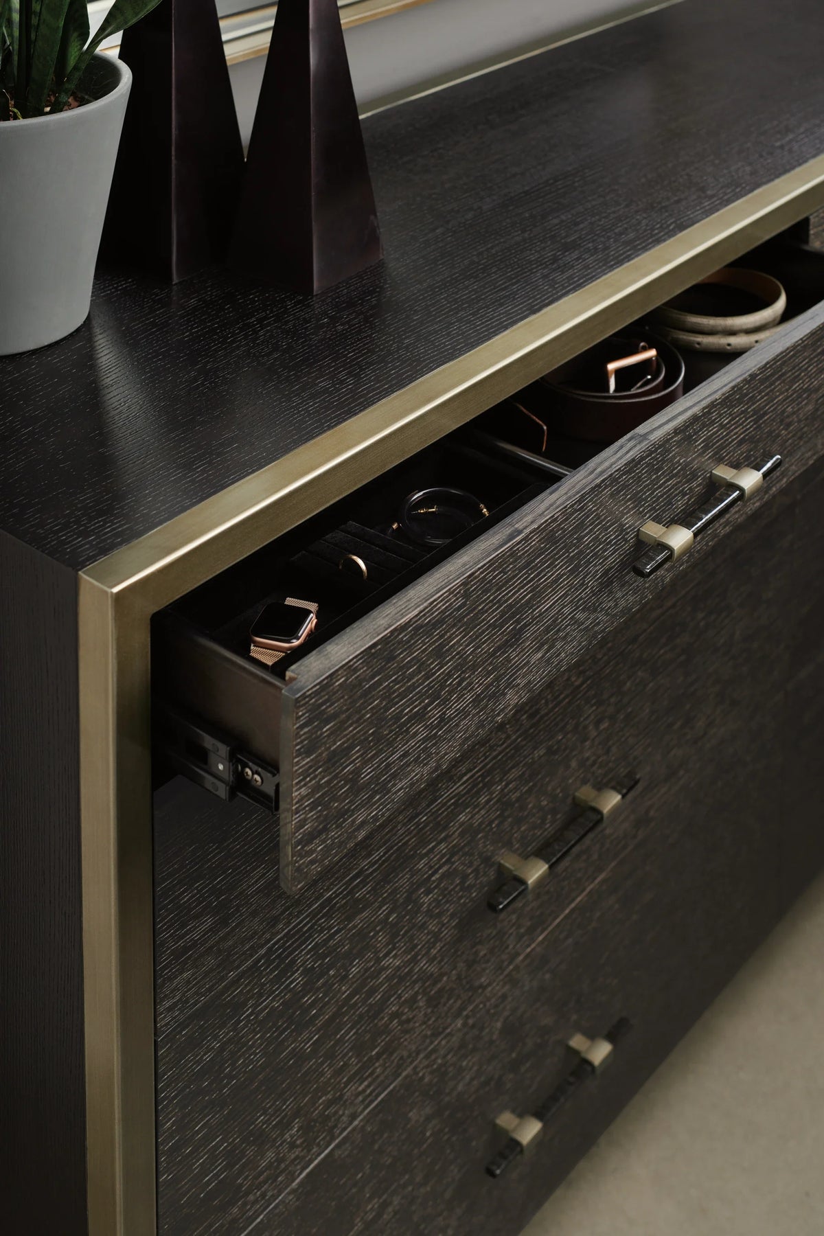 Caracole Remix Double Dresser – angle view – Lusso Furniture Miami