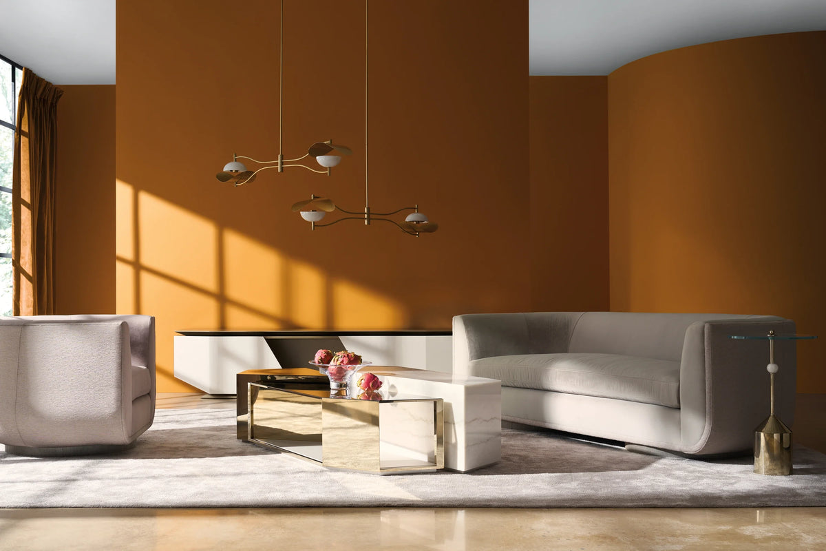 Caracole Clipper Sofa – angle view – Lusso Furniture Miami