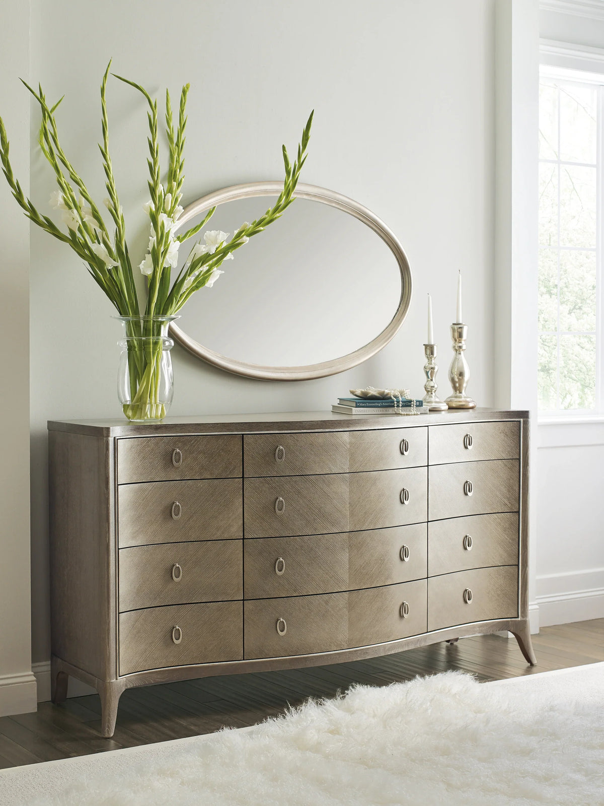Caracole Avondale Dresser – angle view – Lusso Furniture Miami