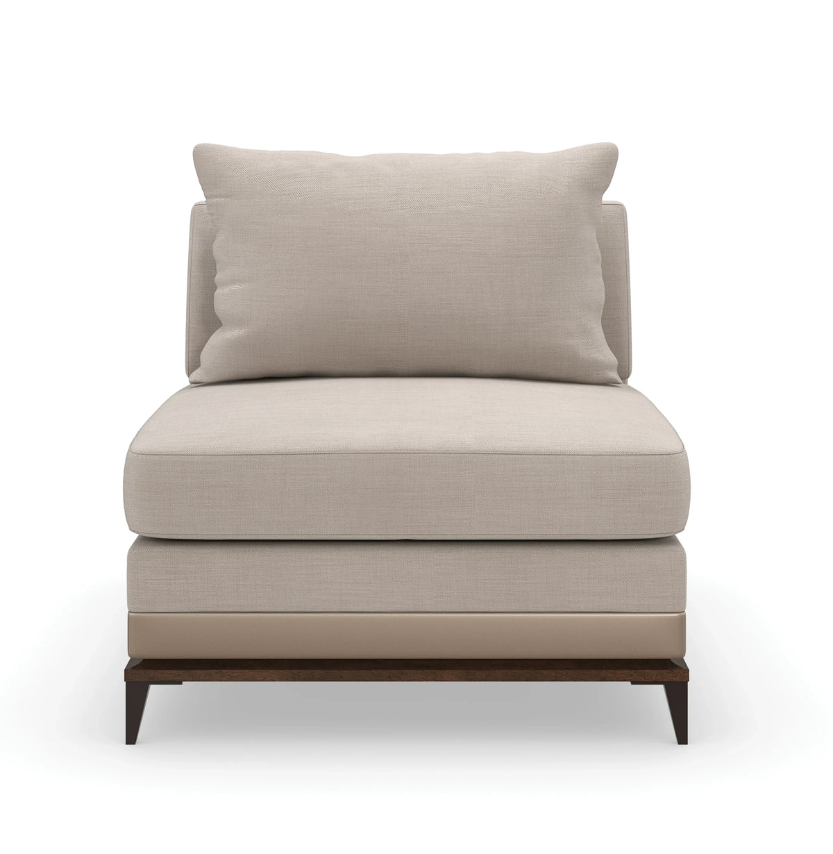 Caracole Archipelago Armless Chair – angle view – Lusso Furniture Miami