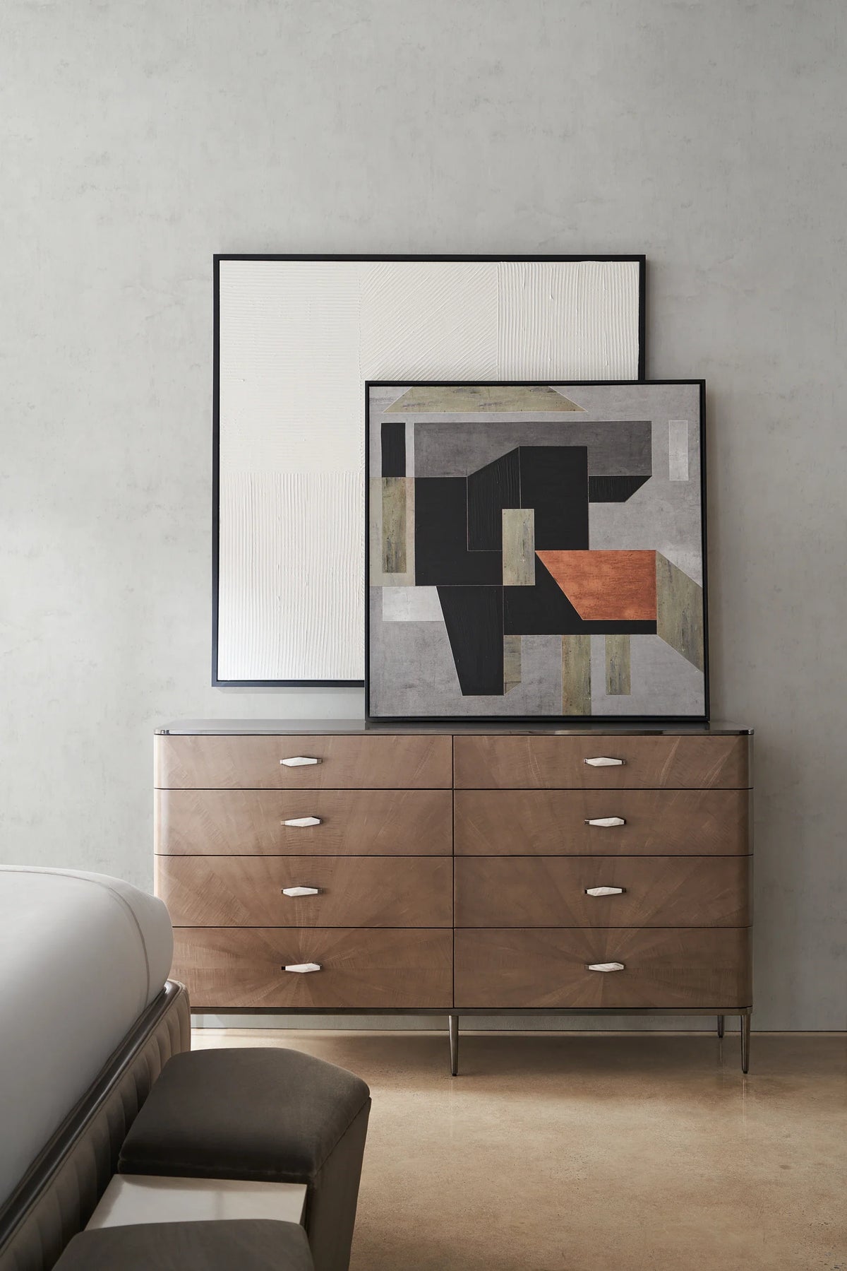 Caracole Prism Dresser – angle view – Lusso Furniture Miami