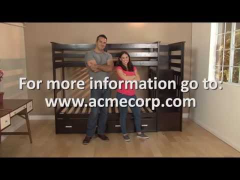 ACME Allentown Bunk Bed with Trundle – view 14 – Lusso Furniture Miami