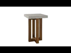 ACME Evelyn End Table – top view – Lusso Furniture Miami