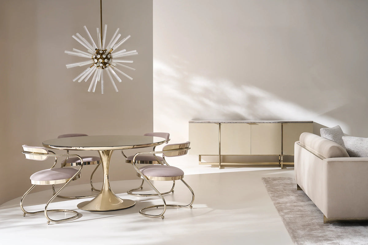 Caracole Retrospect Dining Chair – side view – Lusso Furniture Miami