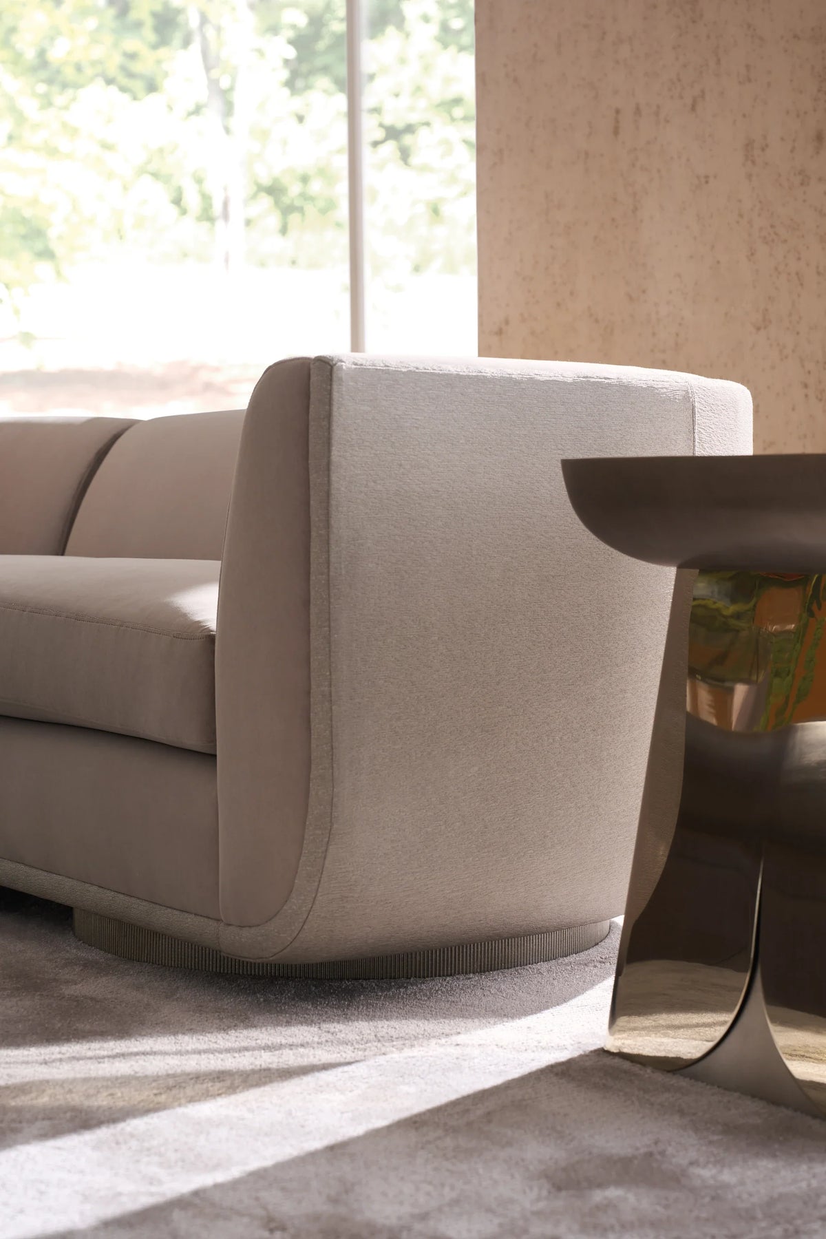 Caracole Zenith End Table – side view – Lusso Furniture Miami