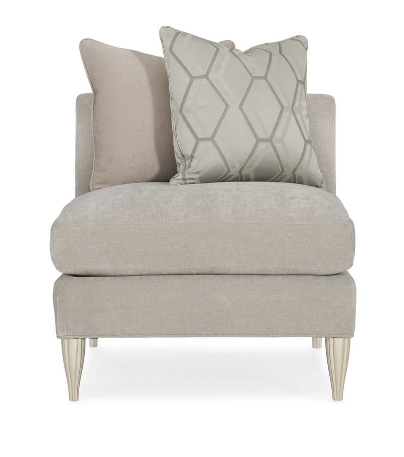 Caracole Fret Knot Armless Chair-zoom-