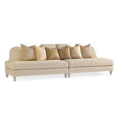 Caracole Ooh La La Left Arm Sofa – front view – Lusso Furniture Miami