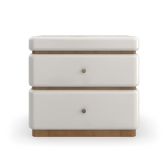 Caracole Milos Nightstand – front view – Lusso Furniture Miami