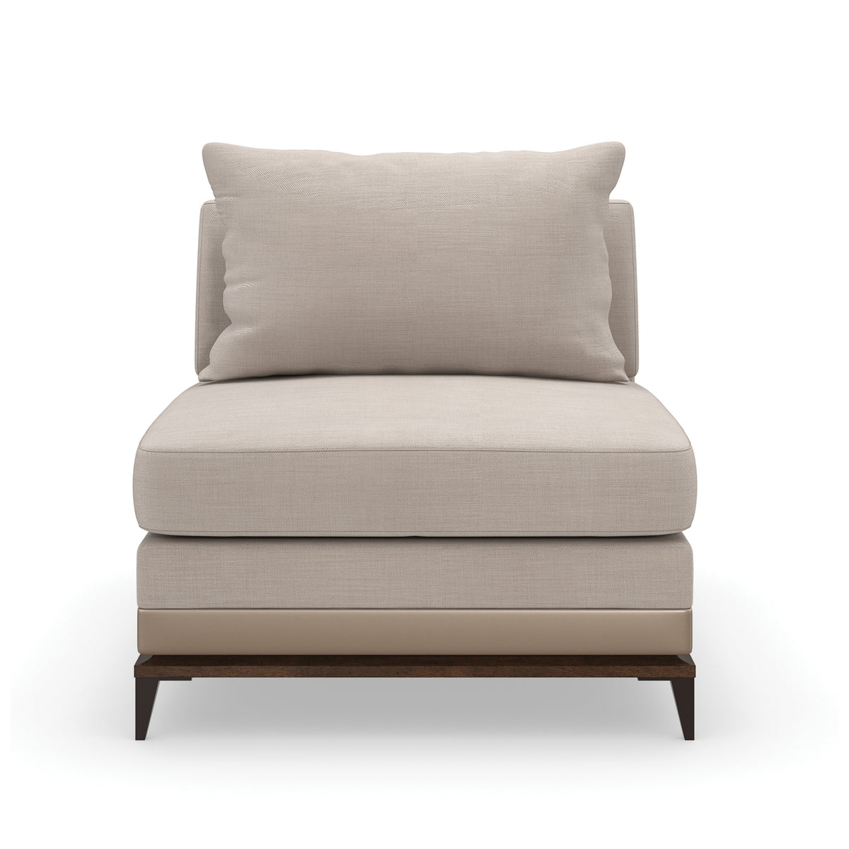 Caracole Archipelago Armless Chair – front view – Lusso Furniture Miami