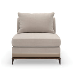 Caracole Archipelago Armless Chair – front view – Lusso Furniture Miami