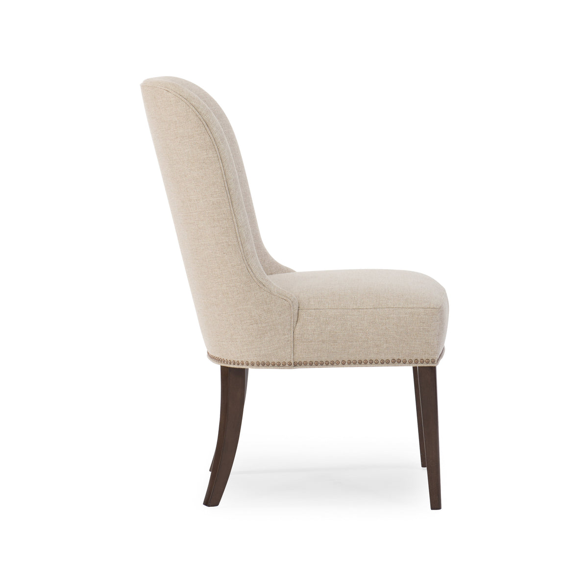 Caracole Streamline Side Chair – side view – Lusso Furniture Miami