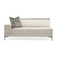Caracole Repetition Left Facing Loveseat – front view – Lusso Furniture Miami