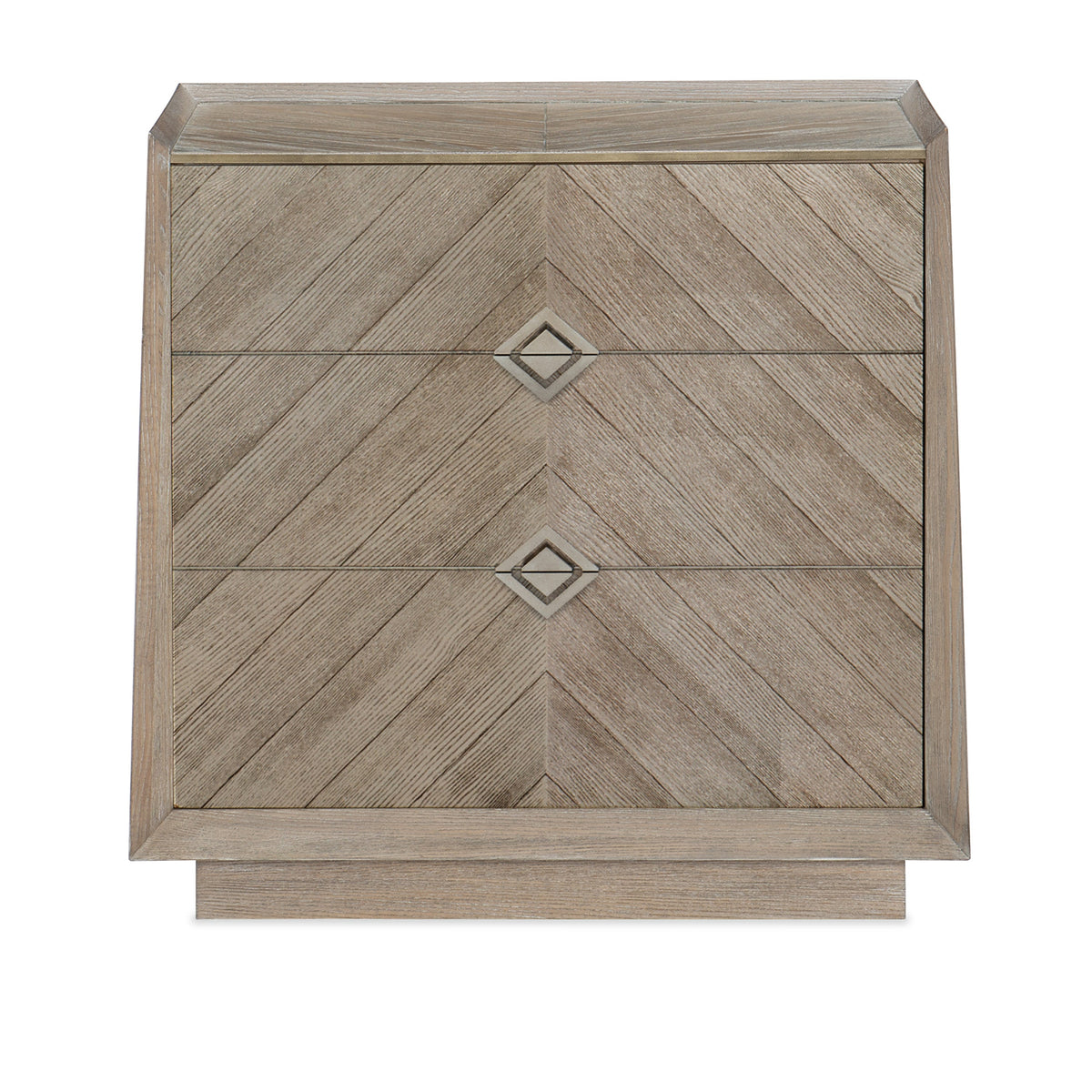 Caracole Crossed Purposes Nightstand – front view – Lusso Furniture Miami