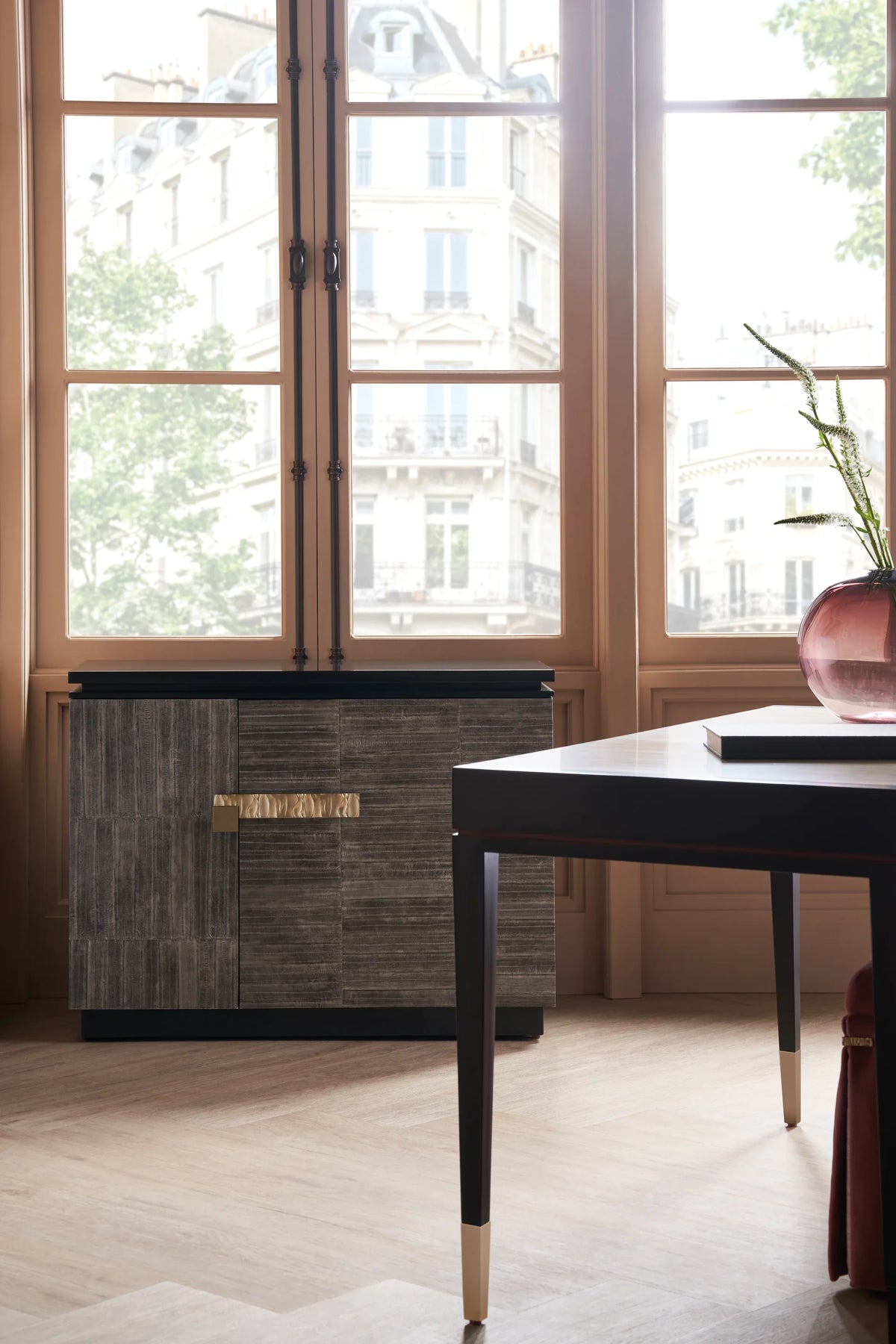 Caracole Nigiri Chest – angle view – Lusso Furniture Miami