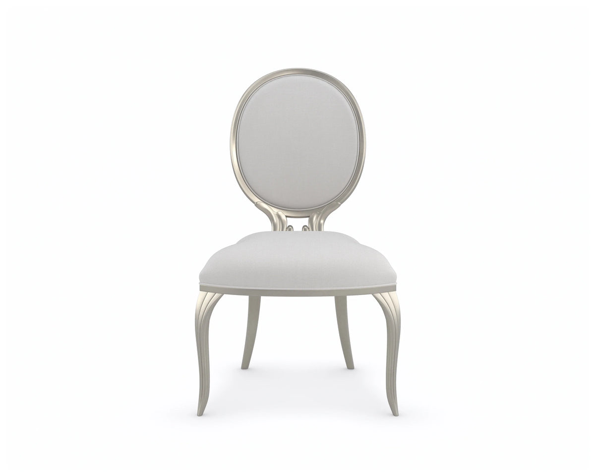 Caracole Side Chair – angle view – Lusso Furniture Miami