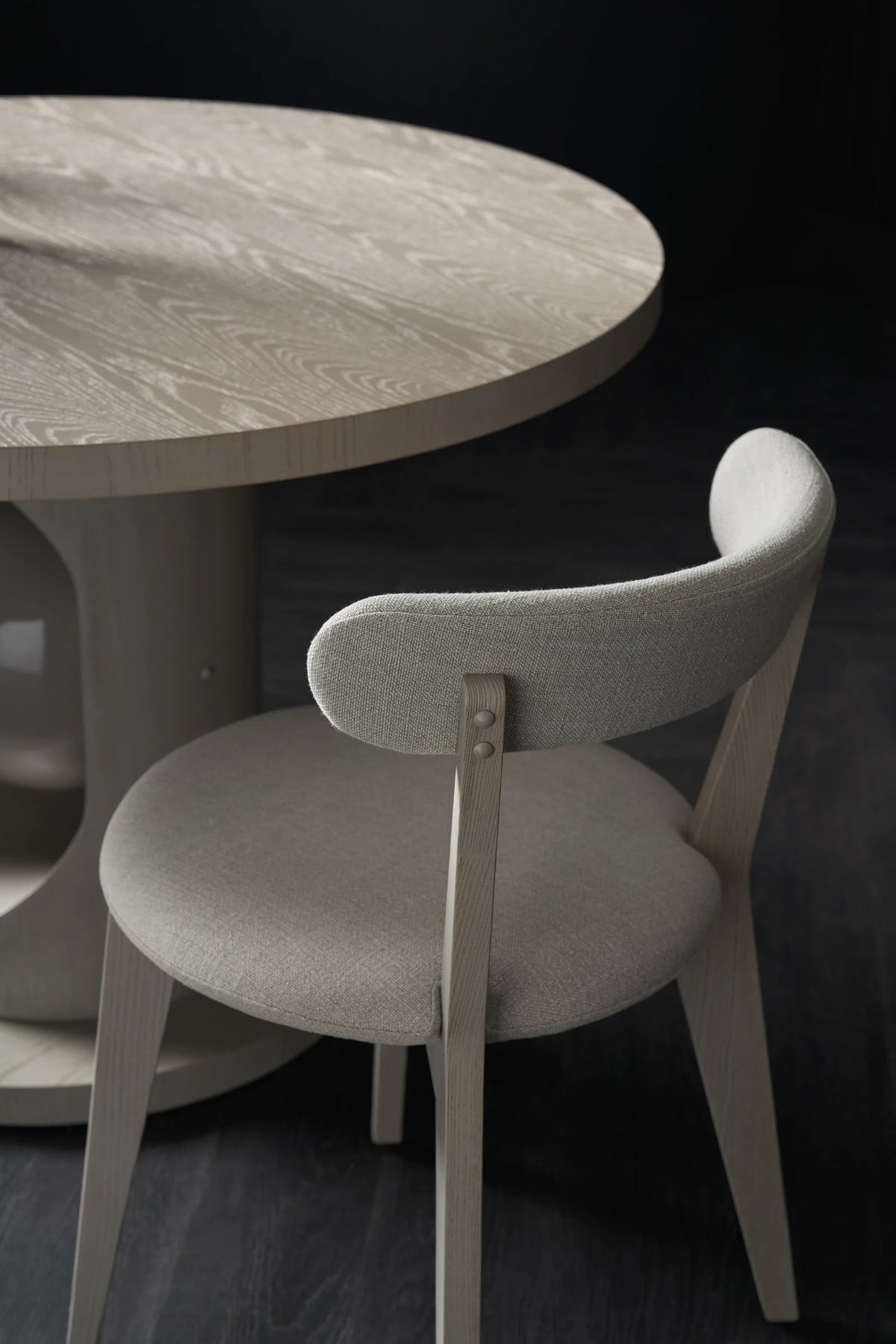 Caracole Bliss Dining Chair – angle view – Lusso Furniture Miami