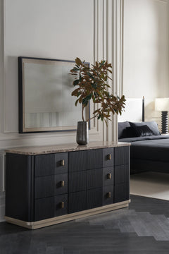 Caracole Rhythm Dresser – side view – Lusso Furniture Miami