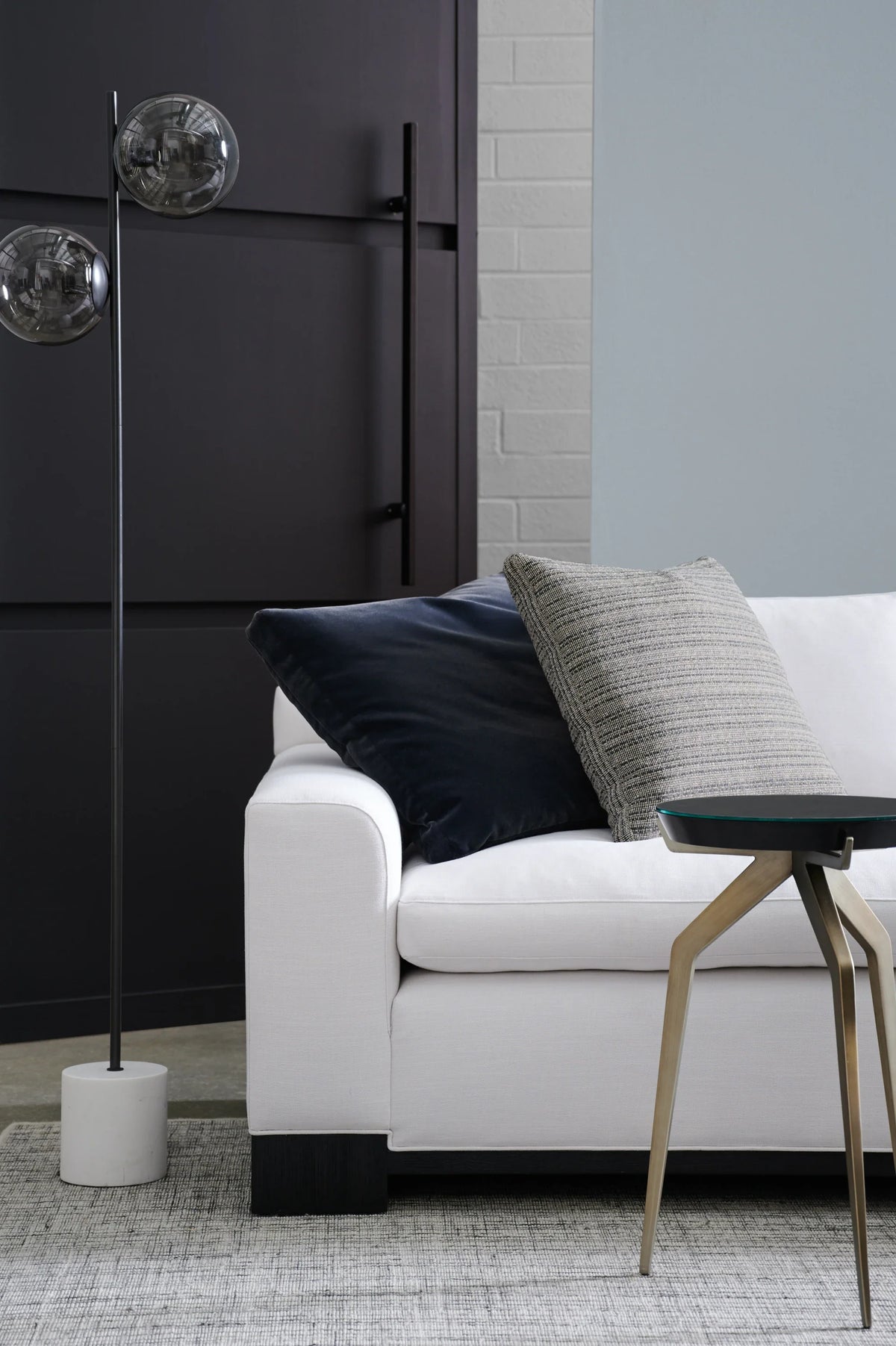 Caracole Refresh Armless Chair – angle view – Lusso Furniture Miami