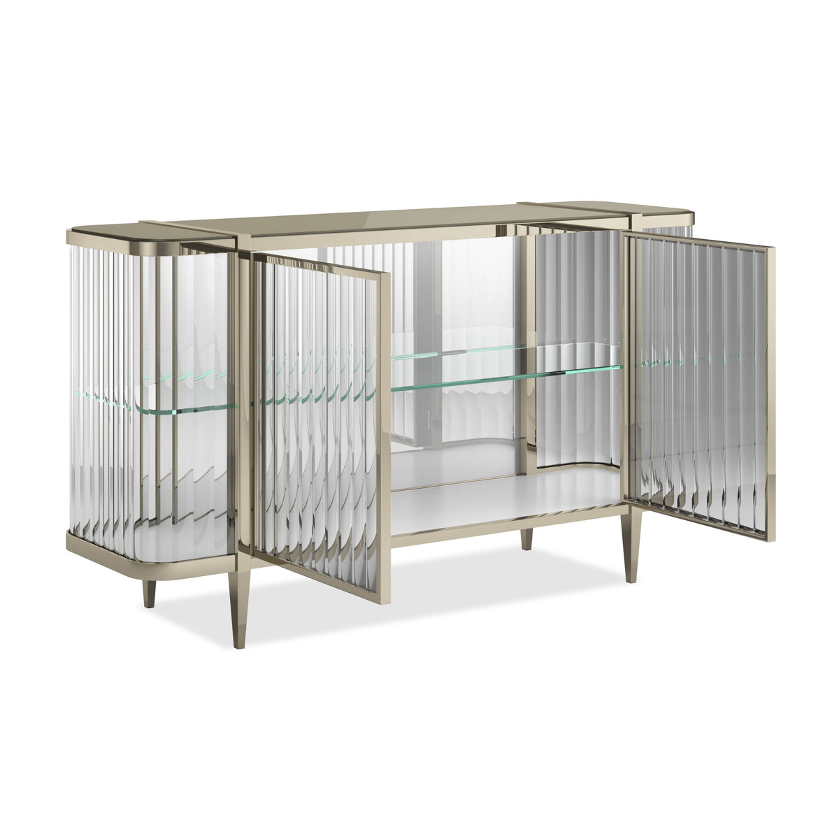 Caracole Stop And Stare Sideboard – room setting – Lusso Furniture Miami
