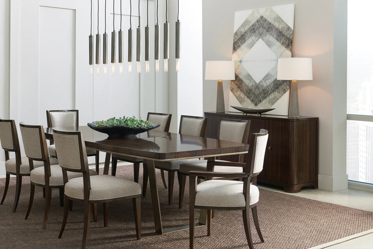 Caracole Streamline Dining Table – angle view – Lusso Furniture Miami
