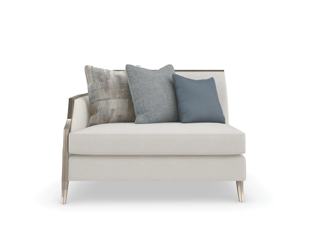 Caracole X Factor Left Facing Loveseat – angle view – Lusso Furniture Miami