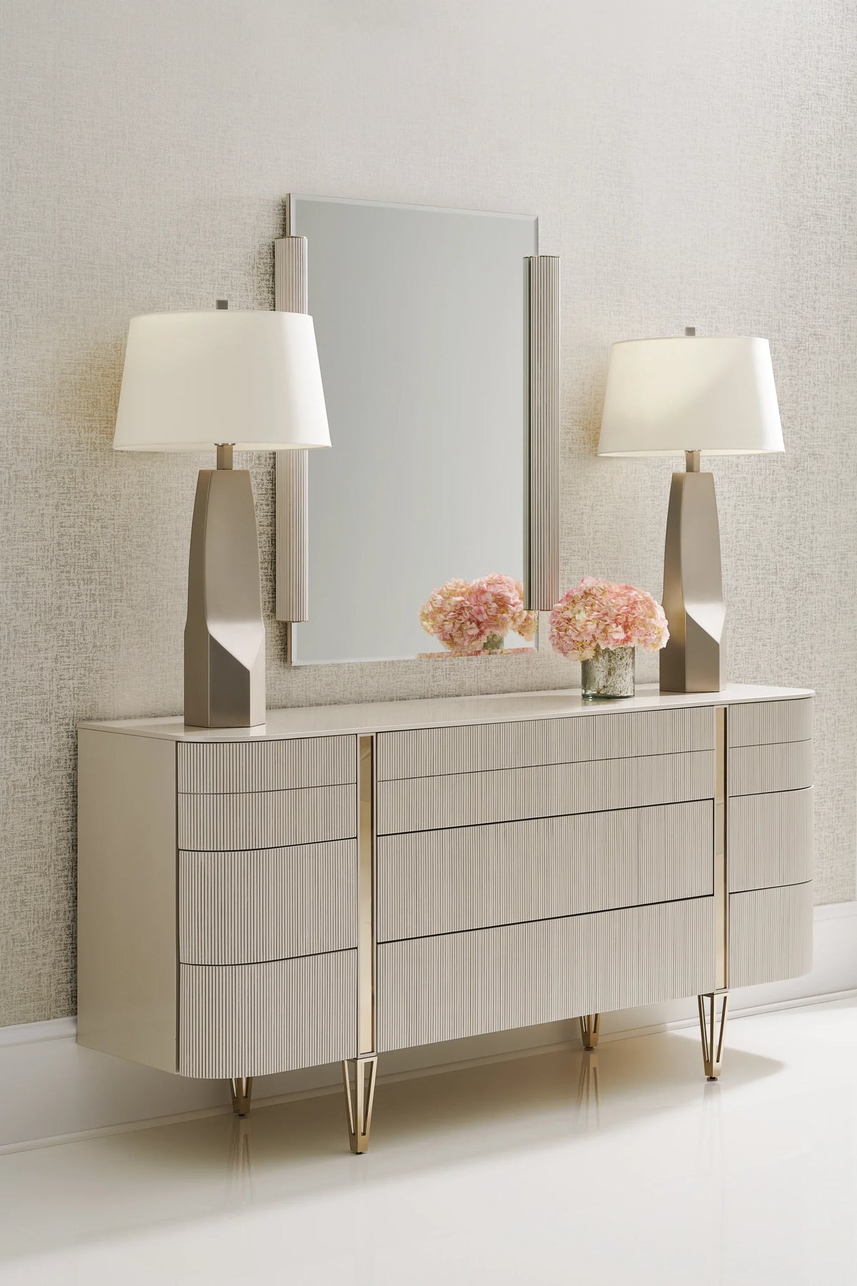 Caracole Love Wall Mirror – angle view – Lusso Furniture Miami