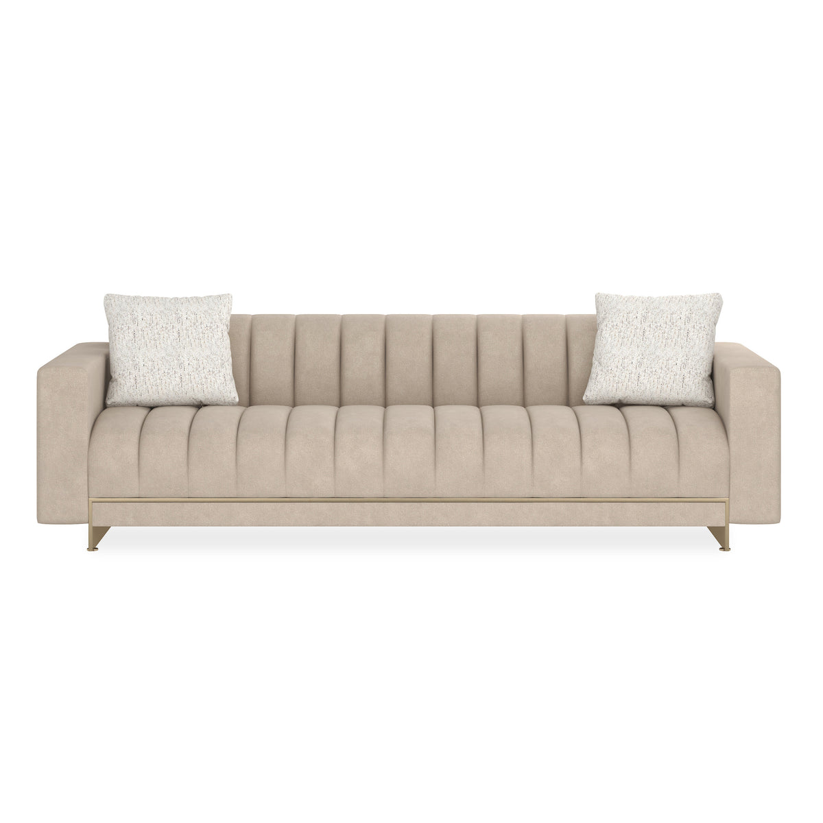 Caracole Well Balanced Sofa – front view – Lusso Furniture Miami