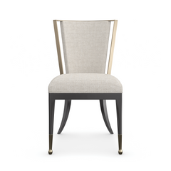Caracole Astoria Dining Chair – front view – Lusso Furniture Miami