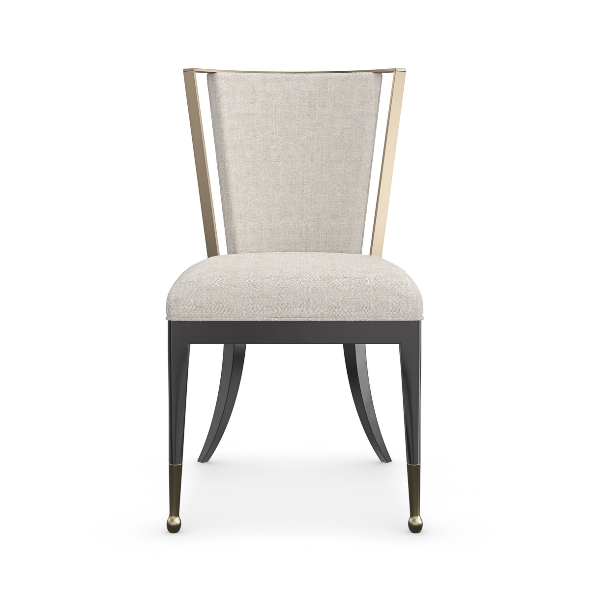 Caracole Astoria Dining Chair – front view – Lusso Furniture Miami