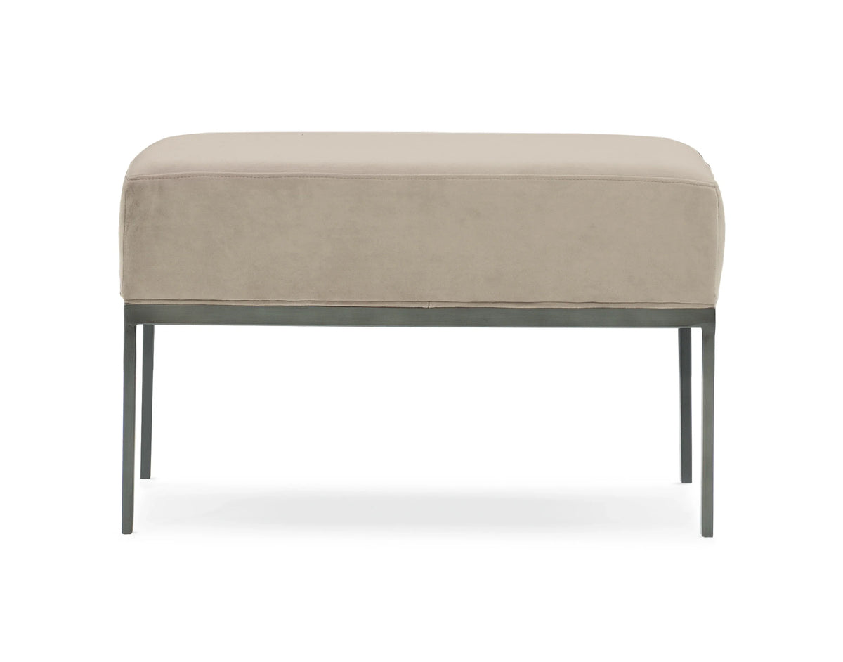 Caracole Expressions Bed Bench – angle view – Lusso Furniture Miami