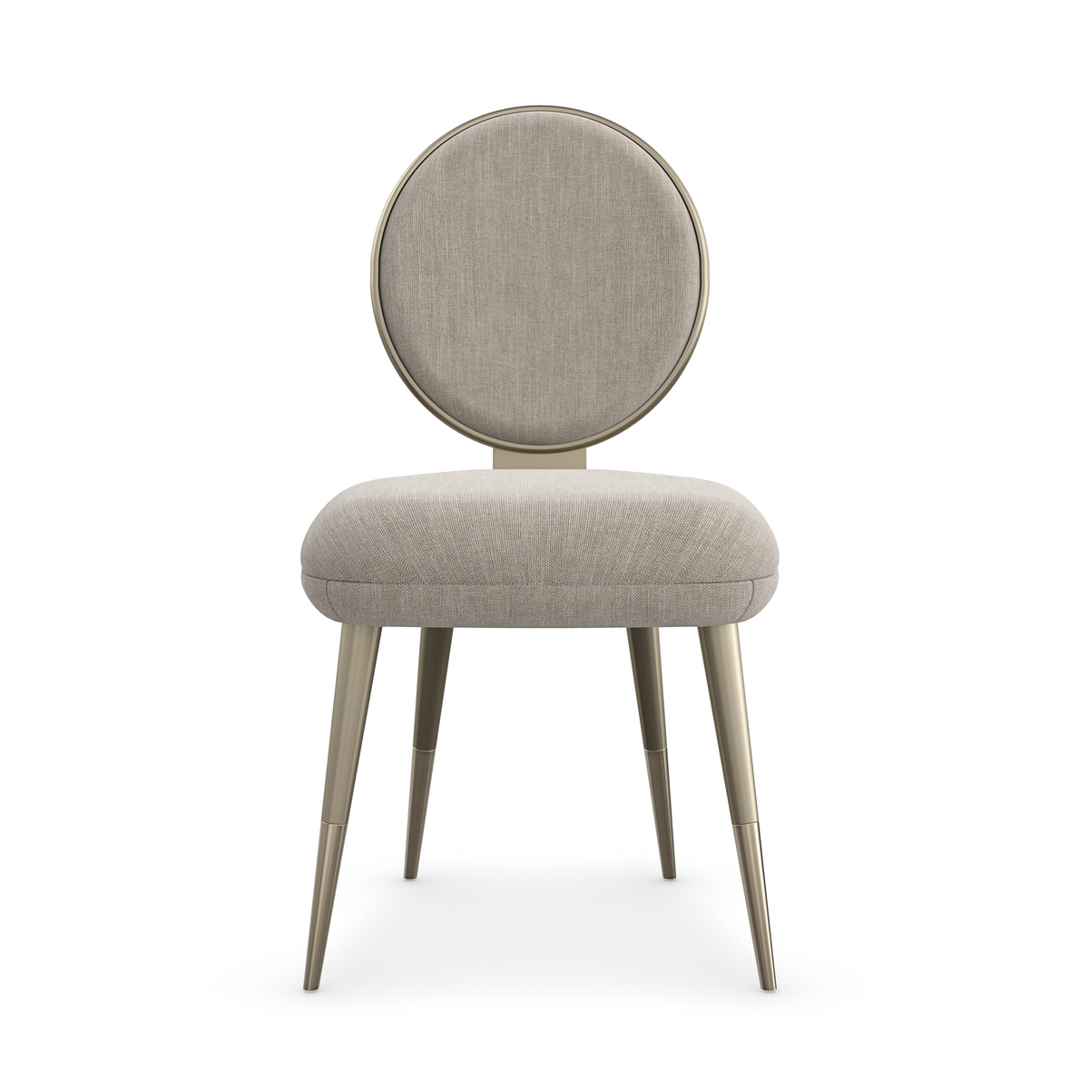 Caracole Apollo Dining Chair – front view – Lusso Furniture Miami