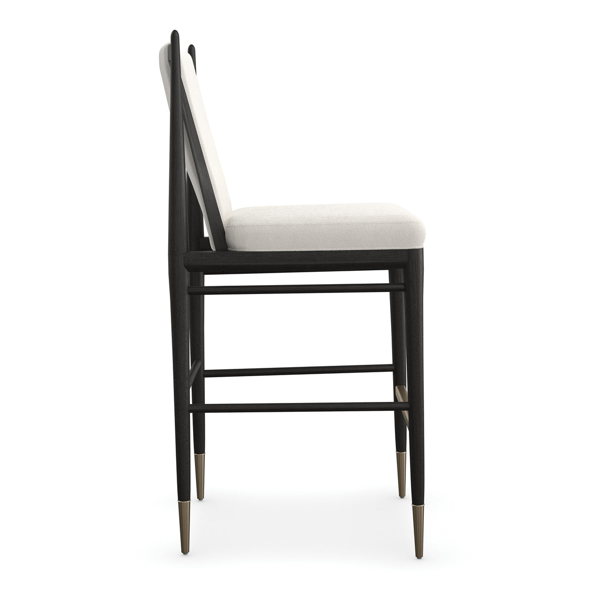 Caracole Unity Bar Stool – side view – Lusso Furniture Miami