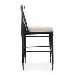 Caracole Unity Bar Stool – side view – Lusso Furniture Miami