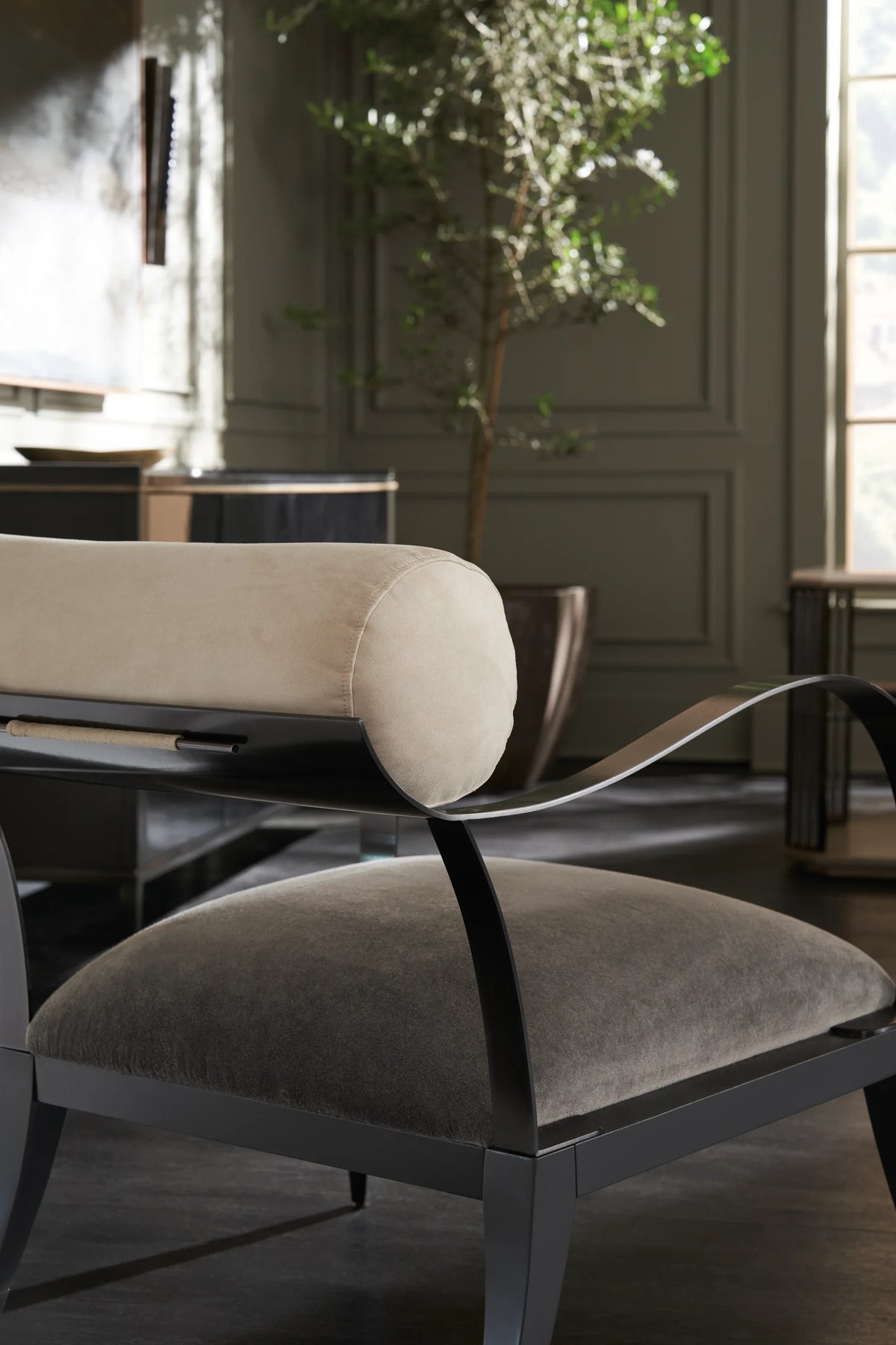 Caracole Homage Chair – side view – Lusso Furniture Miami