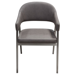 Adele Upholstered Dining Chair Set – angle view – Lusso Furniture Miami