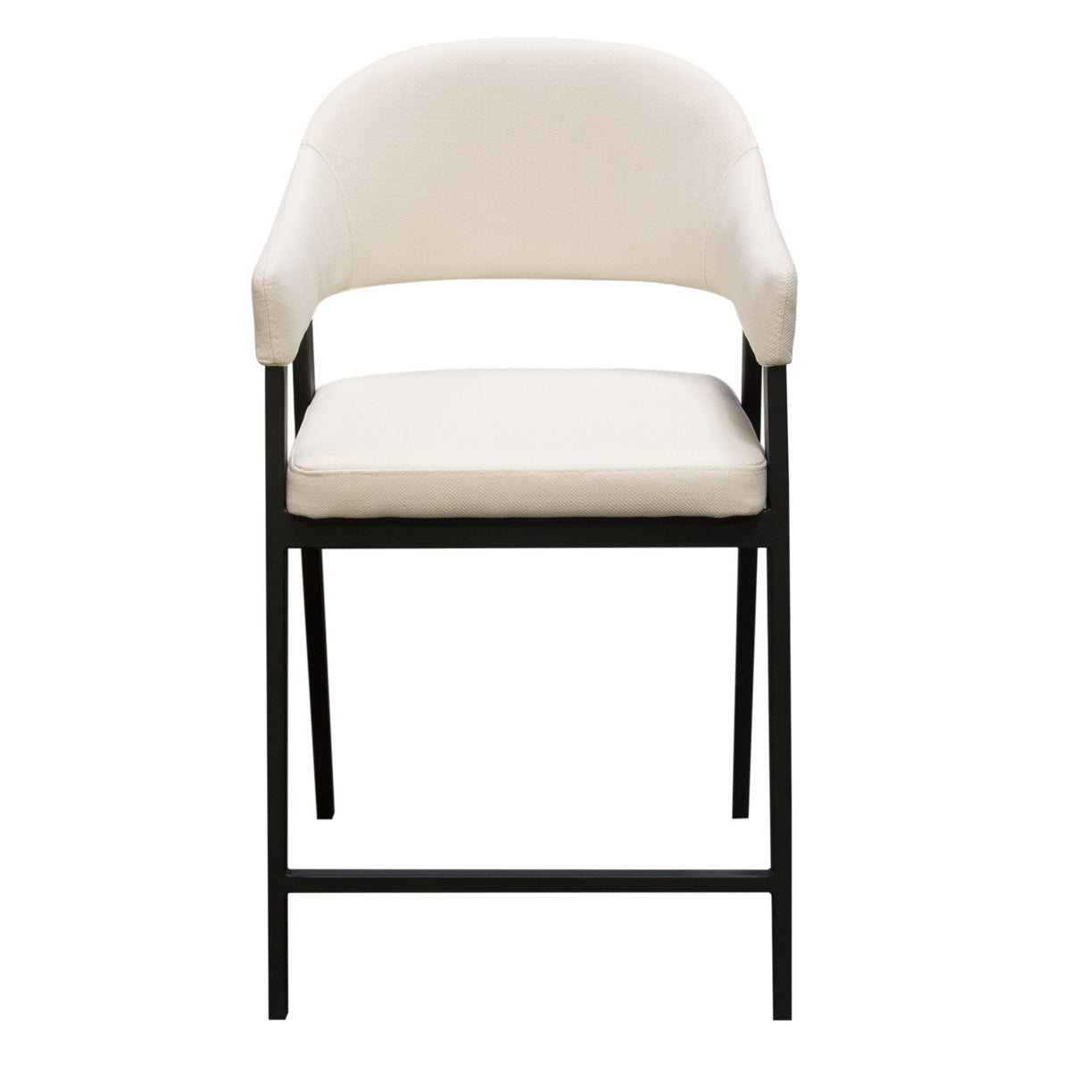Adele Upholstered Counter Stool Set – finish detail – Lusso Furniture Miami