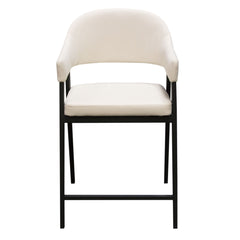 Adele Upholstered Counter Stool Set – finish detail – Lusso Furniture Miami