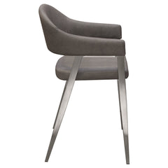 Adele Upholstered Counter Stool Set – detail – Lusso Furniture Miami