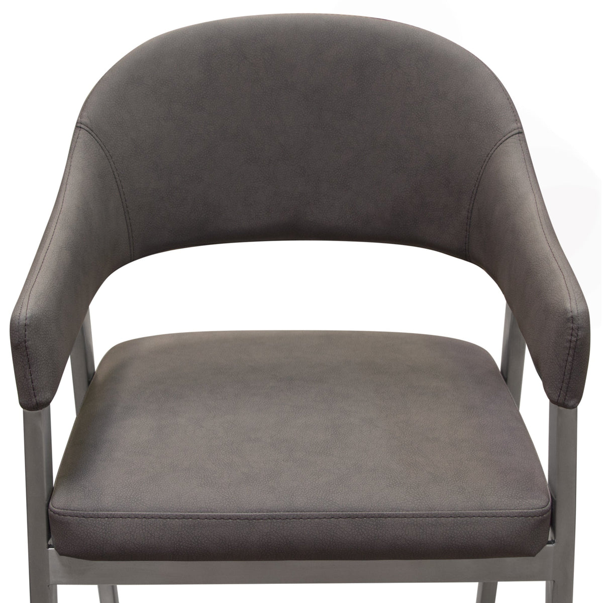 Adele Upholstered Counter Stool Set – top view – Lusso Furniture Miami