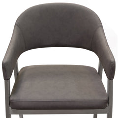 Adele Upholstered Counter Stool Set – top view – Lusso Furniture Miami