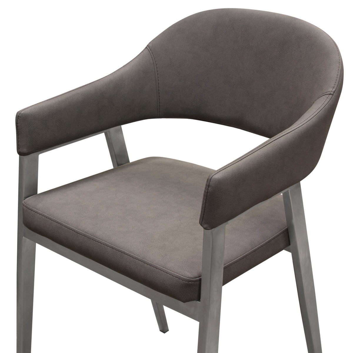 Adele Upholstered Counter Stool Set – close-up – Lusso Furniture Miami